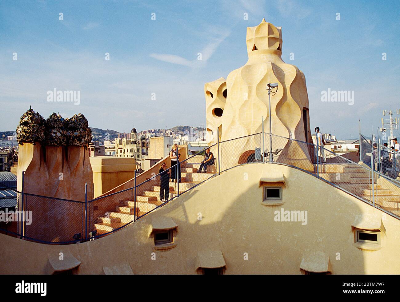 Terrace. Mila House, La Pedrera, Barcelona, Spain Stock Photo Alamy