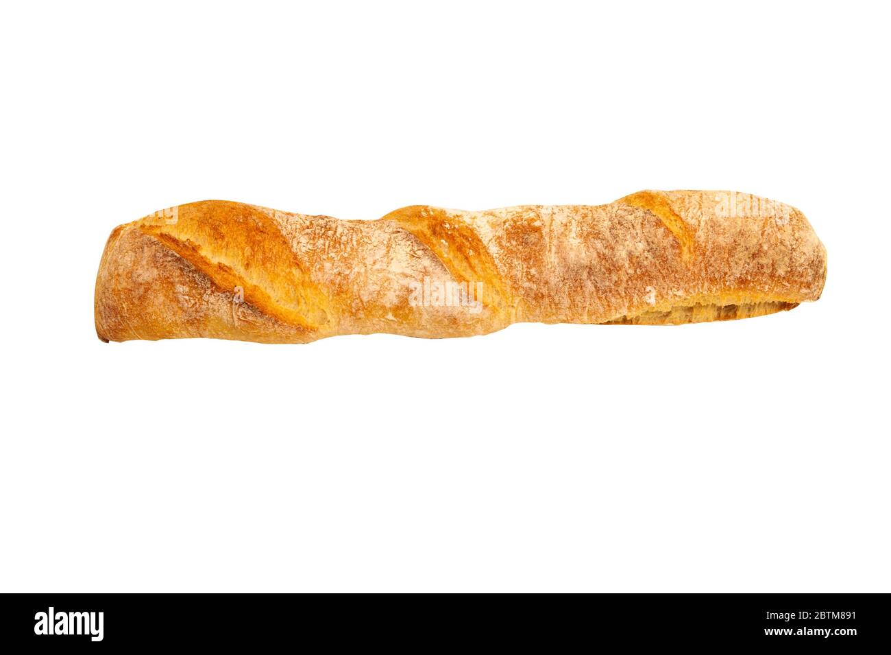 French baguette isolated on white background Stock Photo - Alamy