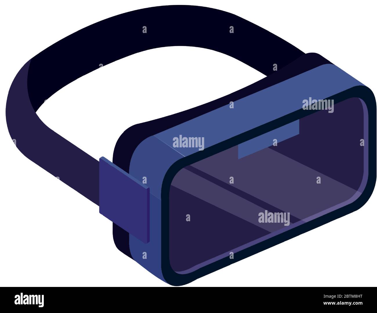 virtual reality glasses, isolated on white background Stock Vector