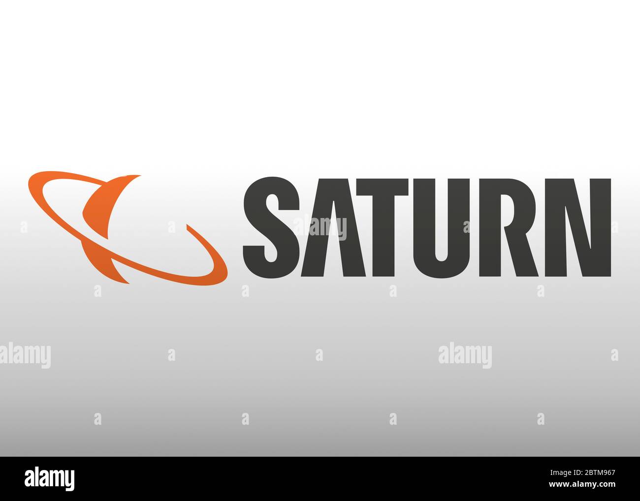 Saturn logo Stock Photo