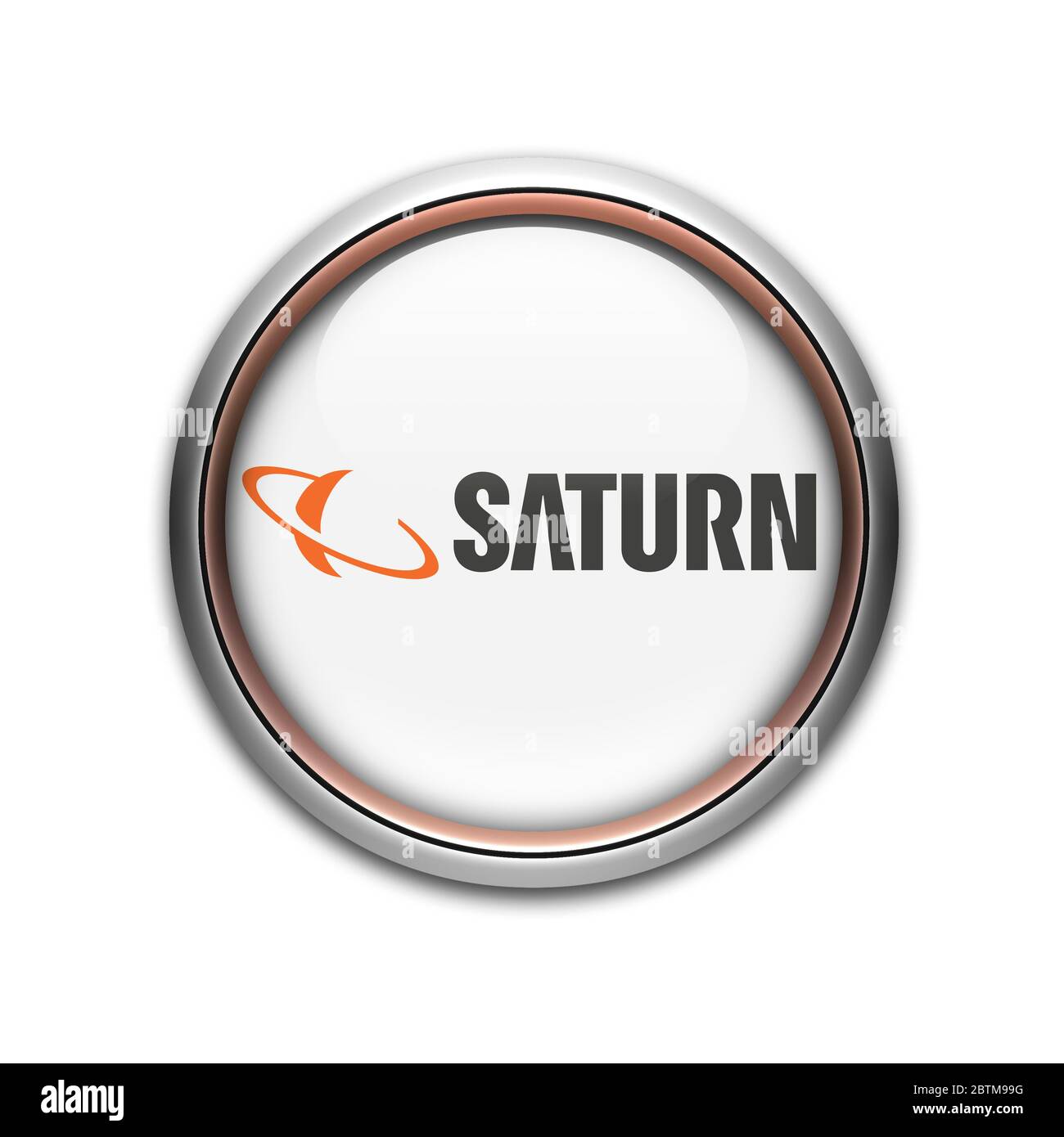 Saturn logo Stock Photo