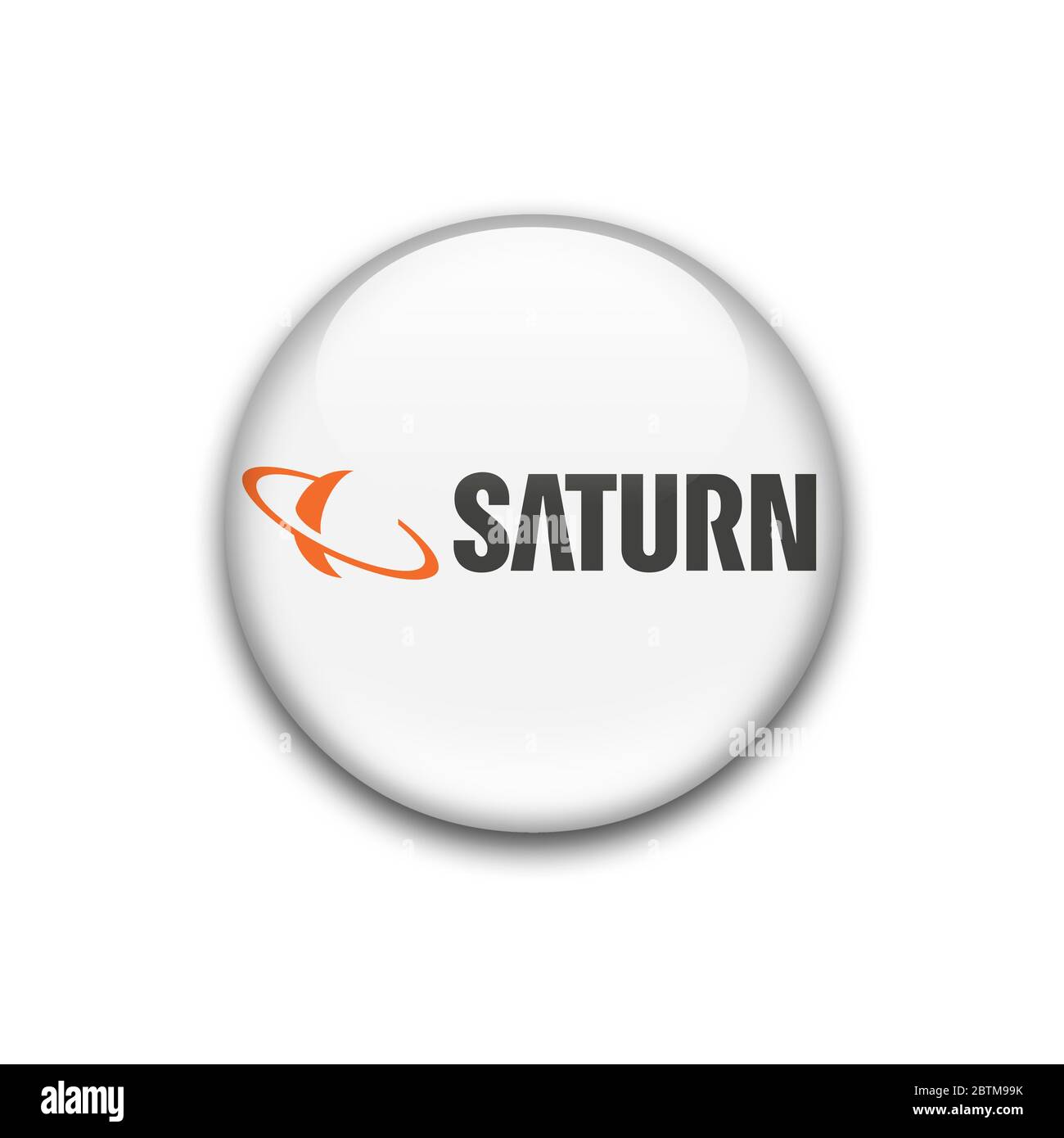 Saturn logo Stock Photo