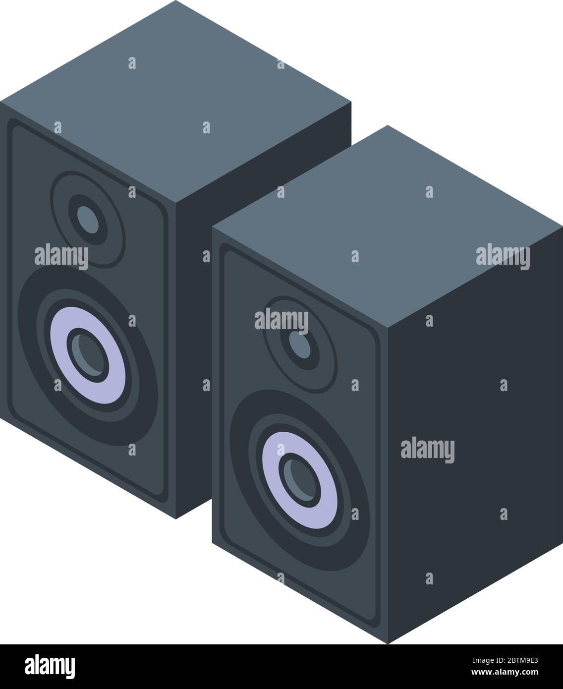 Musical speaker icon, isometric style Stock Vector Image & Art - Alamy