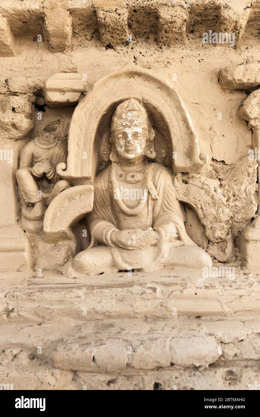 Buddha statues of Jaulian Stupa, Ancient city of Taxila, Jaulian, Haripur District, Khyber Pakhtunkhwa province, Pakistan, South Asia, Asia Stock Photo