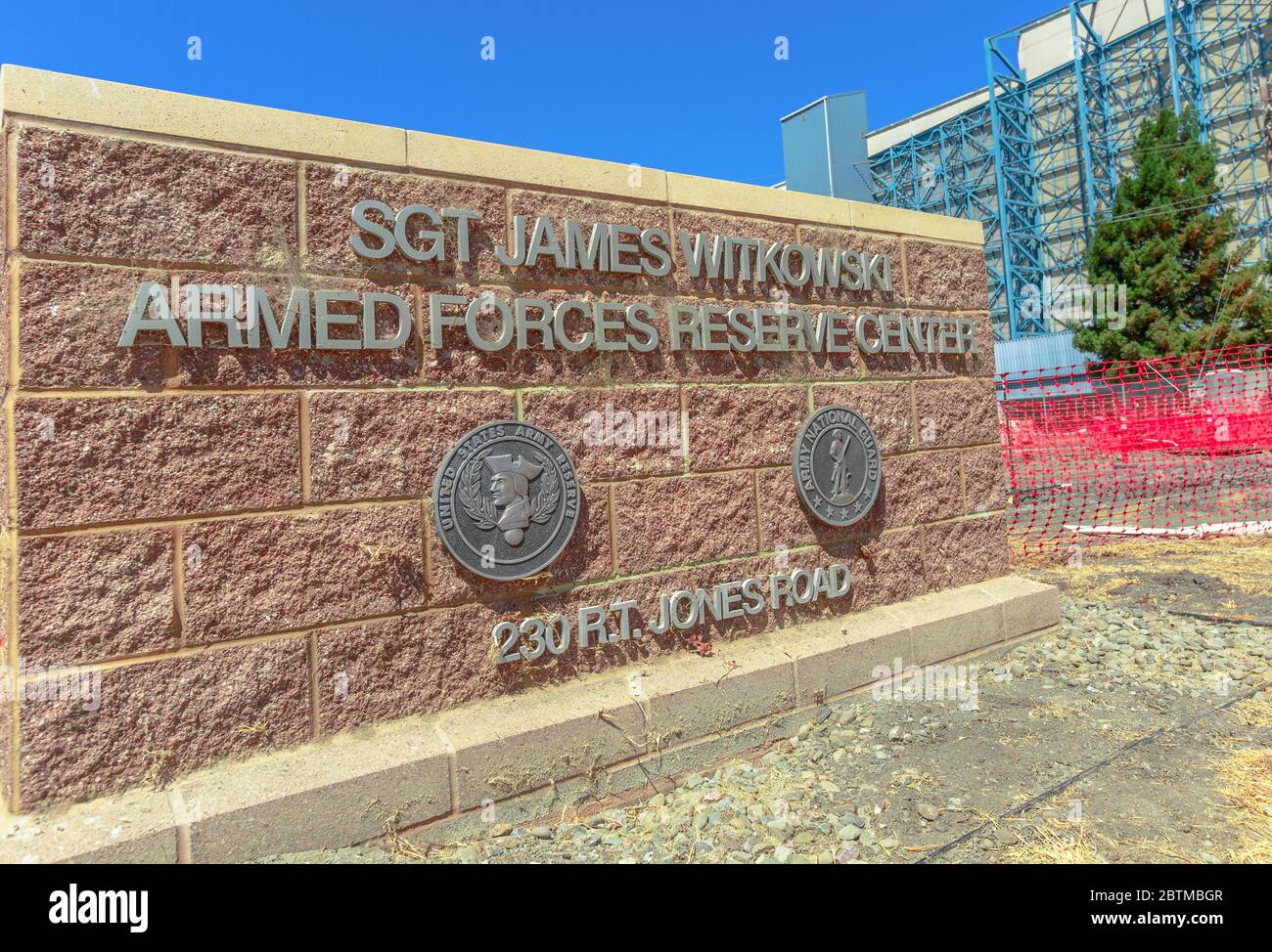 Mountain View, United States - August 15, 2016: signboard, 230 jones road at NASA Headquarters located in Mountain View, Silicon Valley, California Stock Photo