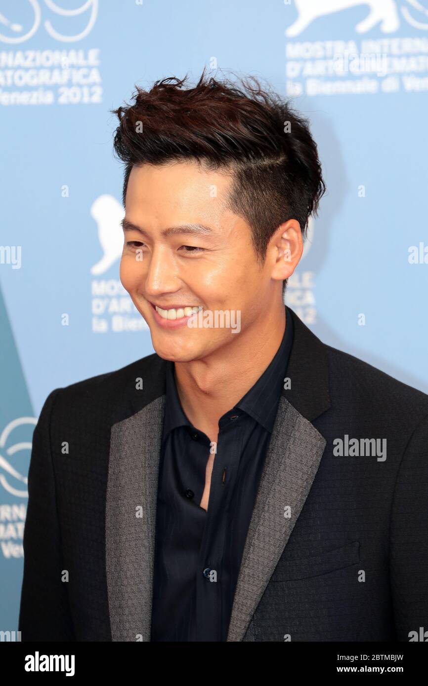 VENICE, ITALY - SEPTEMBER 04:  Lee Jung-jin attends the 'Pieta' Photocall during the 69th Venice Film Festival on September 4, 2012 in Venice, Italy Stock Photo