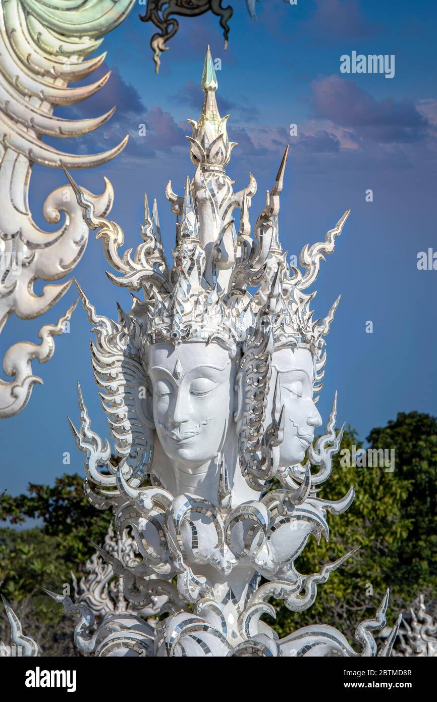 Thailand,, Chiang Rai City, The White Temple (Wat Rong Khun Stock Photo ...