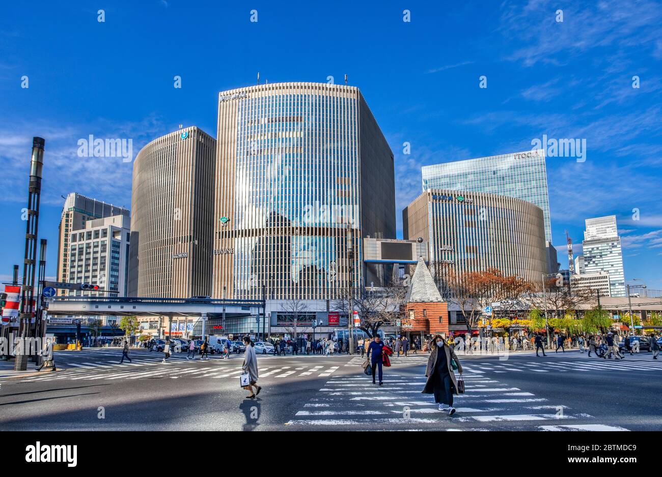 Japan ,Tokyo City, Ginza District, Harumi Dori Avenue Stock Photo - Alamy