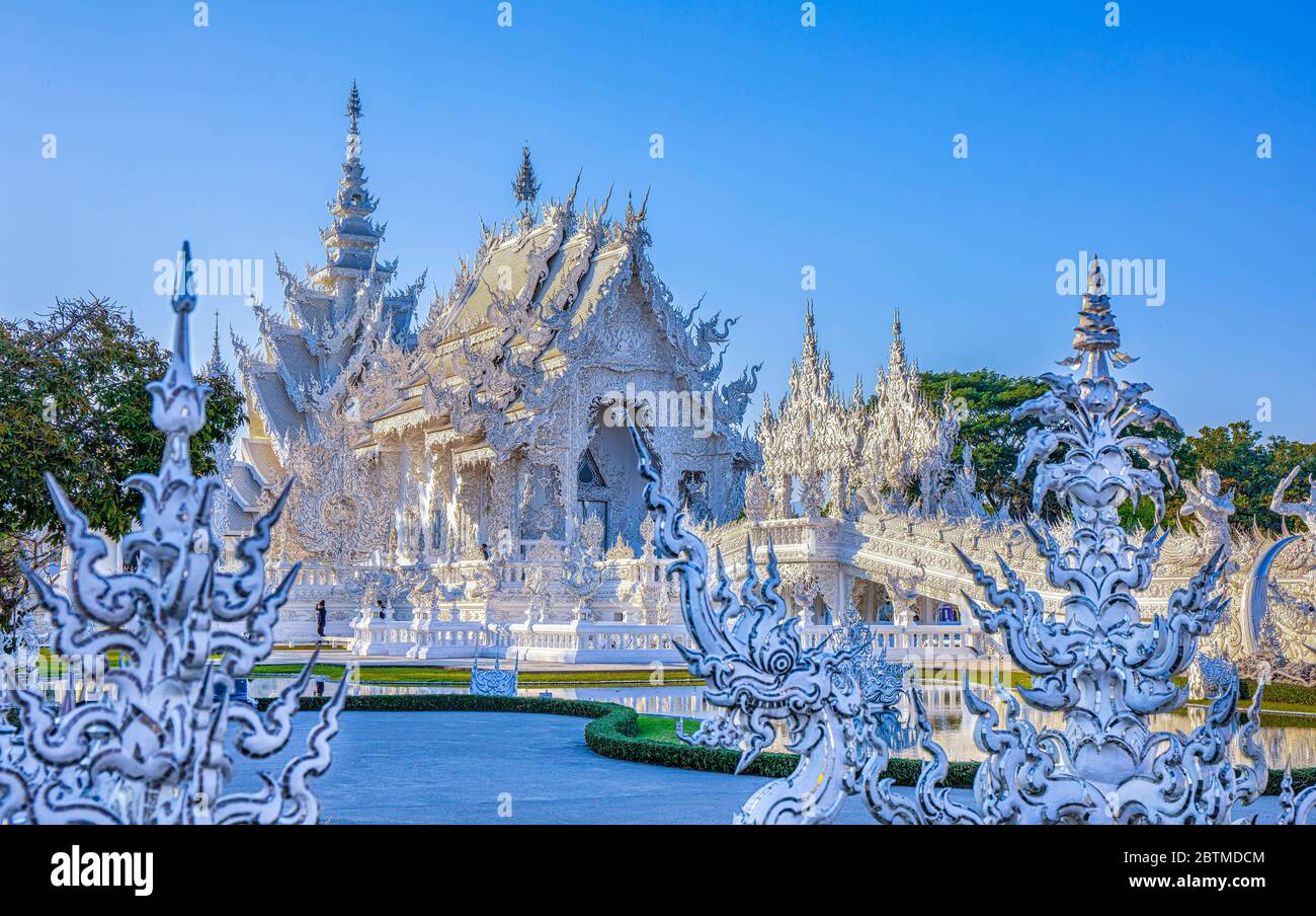 Thailand,, Chiang Rai City, The White Temple (Wat Rong Khun Stock Photo ...