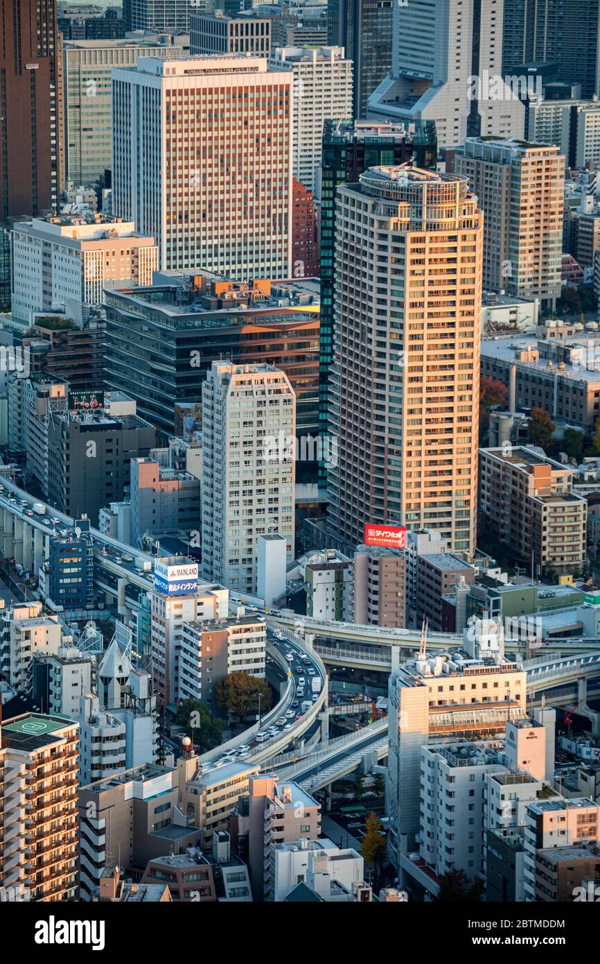 Japan ,Tokyo City, Minato Ku , shuto expressway Stock Photo