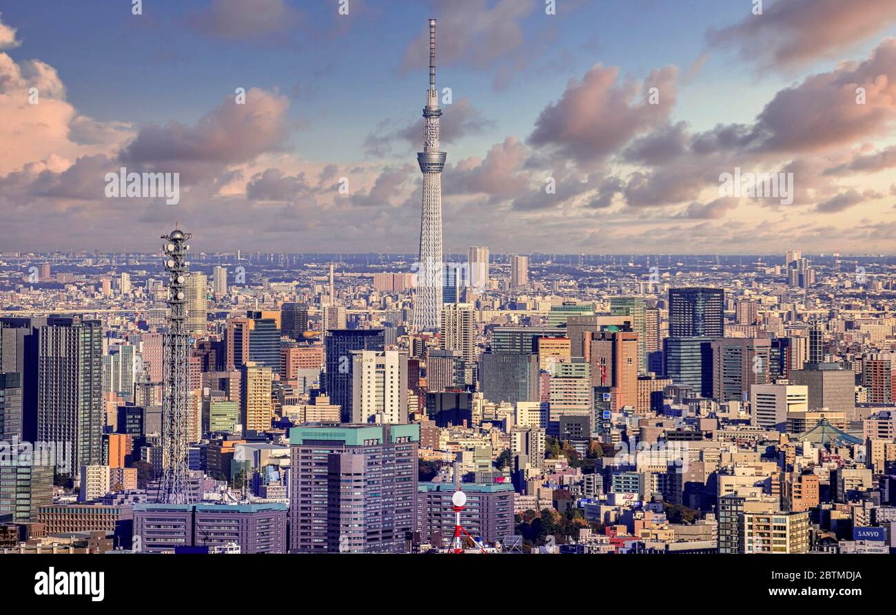 Japan ,Tokyo City, Sky Tree Tower Stock Photo