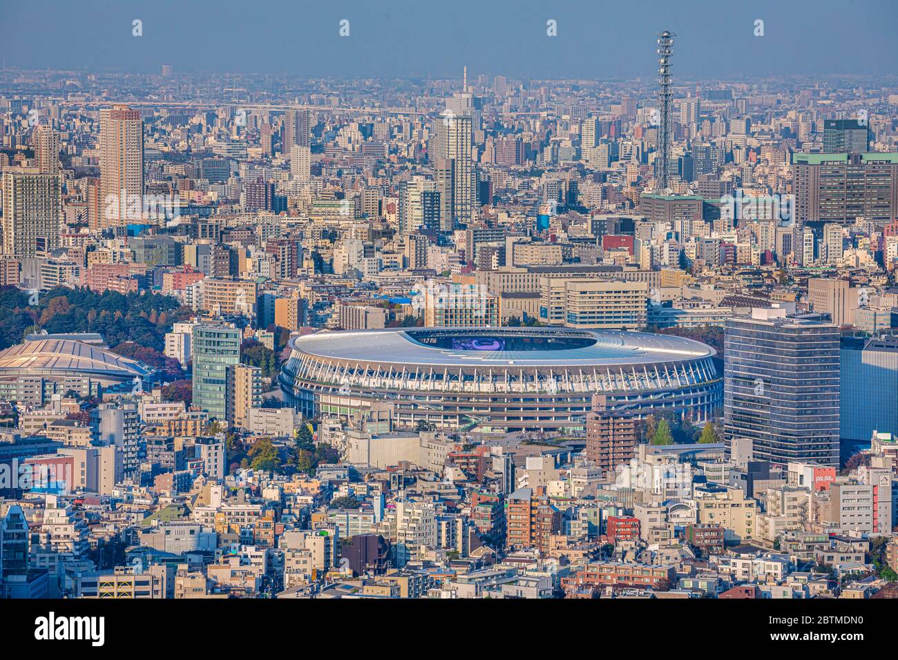 Japan ,Tokyo City, Olympic Stadium Stock Photo