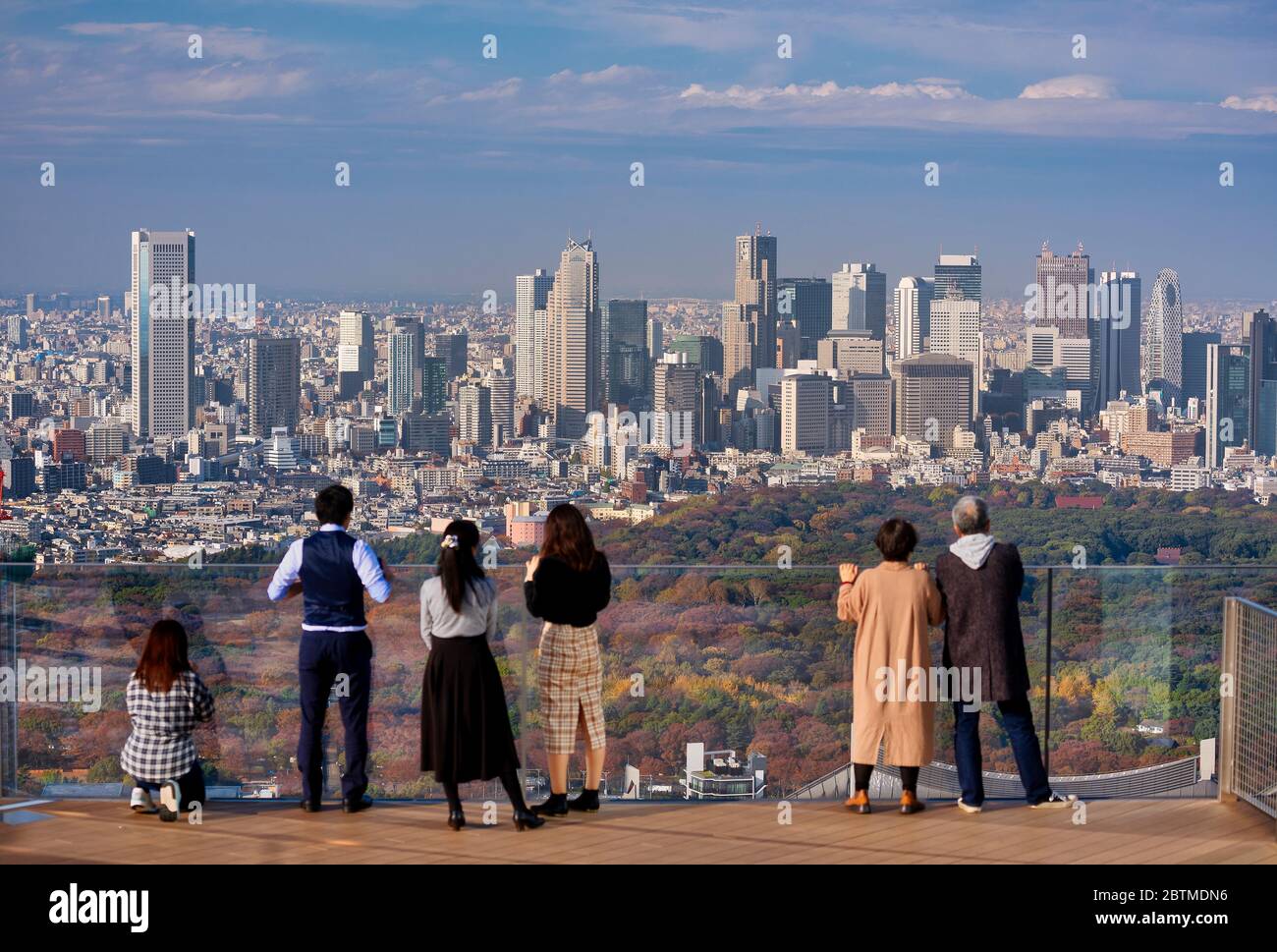 Japan ,Tokyo City, Shinjuku District Skyline Stock Photo