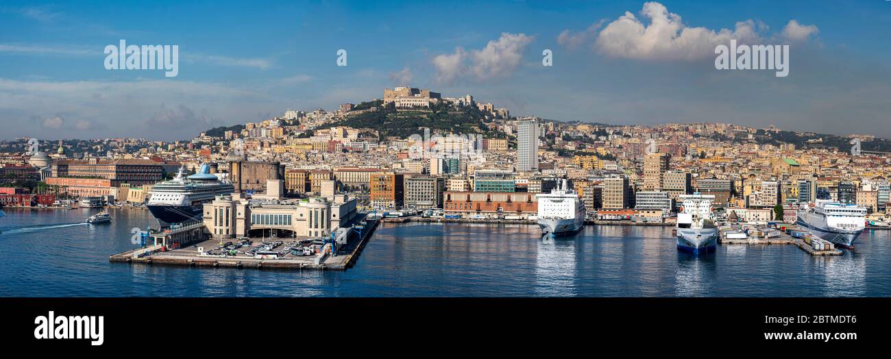 Italy, Napoli City City panorama, Stock Photo