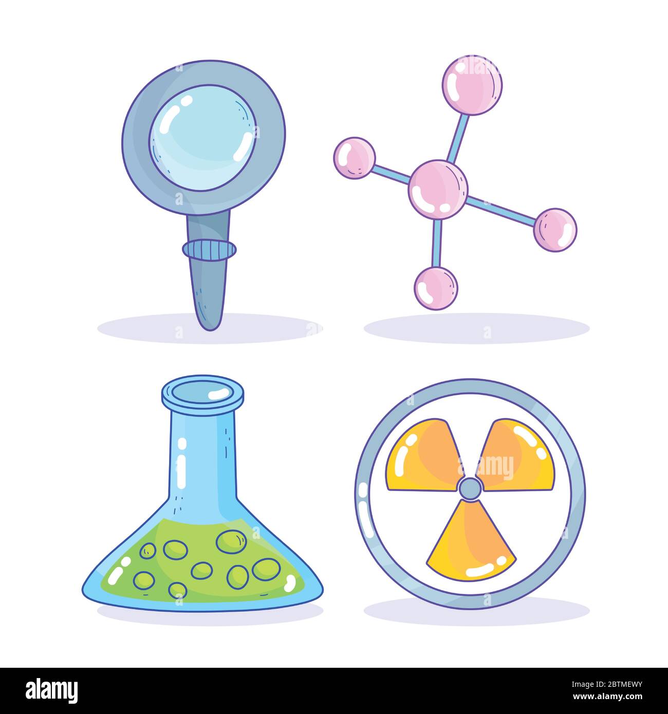 science medicine nuclear magnifier atom beaker research laboratory