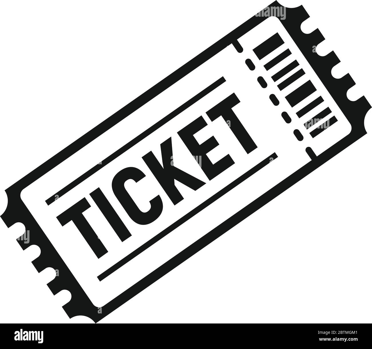 Soccer match ticket icon. Simple illustration of soccer match ticket ...