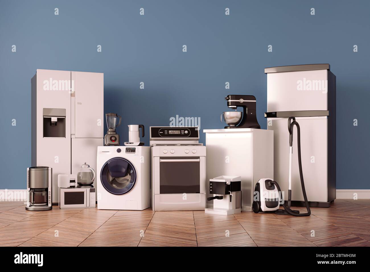 3d render of home appliances collection set Stock Photo Alamy