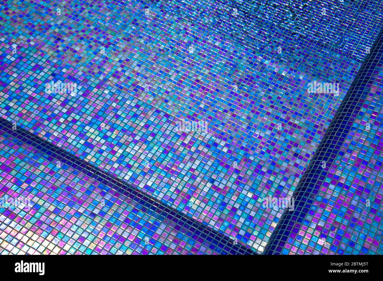 Blue Pool Tile Background Stock Photo - Alamy