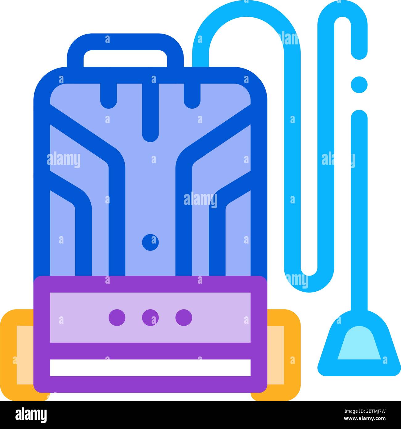 home vacuum cleaner icon vector outline illustration Stock Vector Image ...