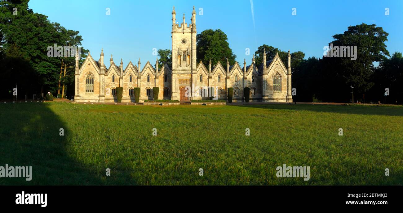 Aberford Almshouses which were built in 1844 by the Gasgoigne family, were more recently converted to offices Stock Photo