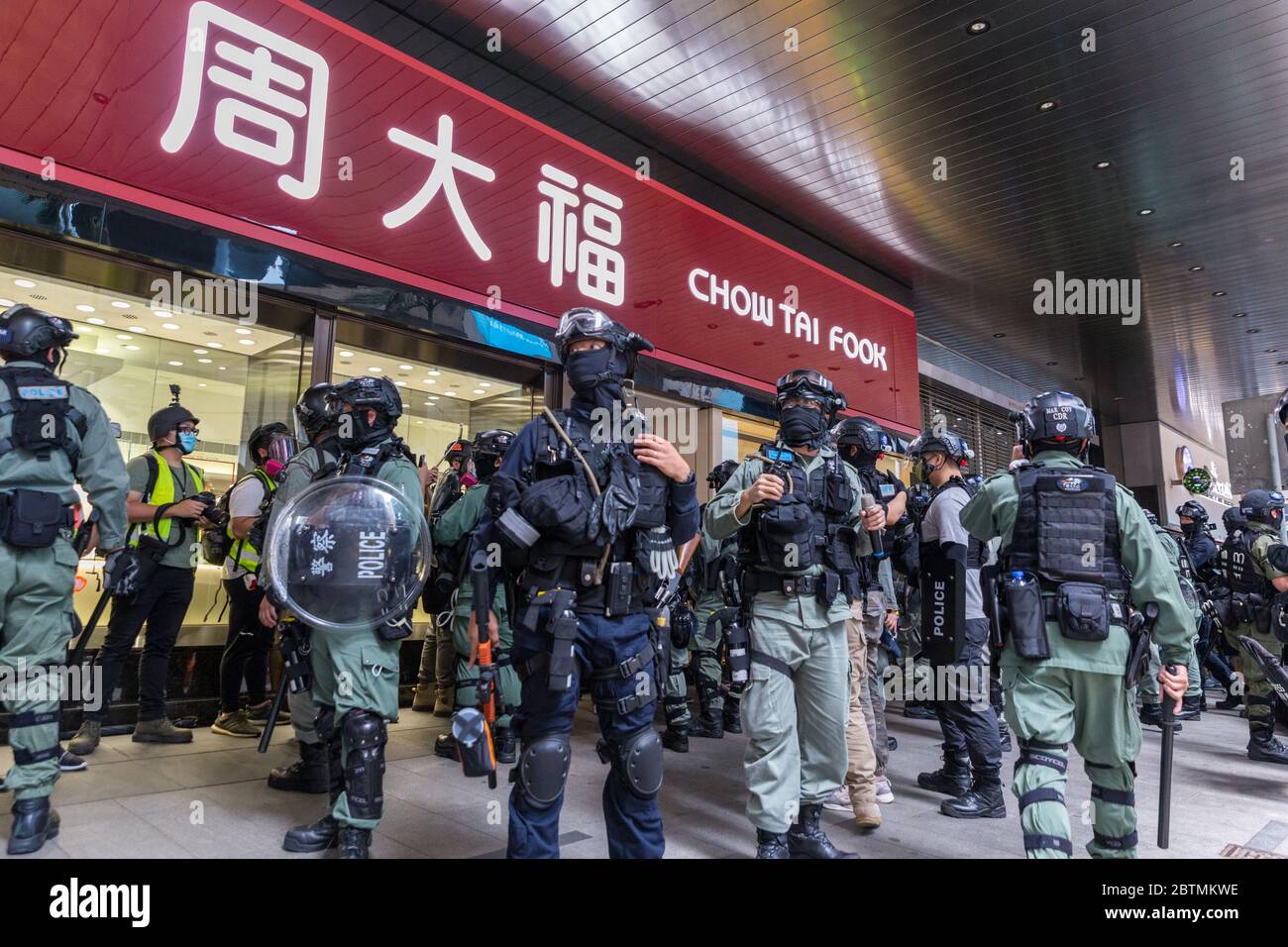 Central, Hong Kong. 27 May, 2020 Hong Kong Protest Anti-National Anthem Law. Credit: David Ogg / Alamy Live News Stock Photo