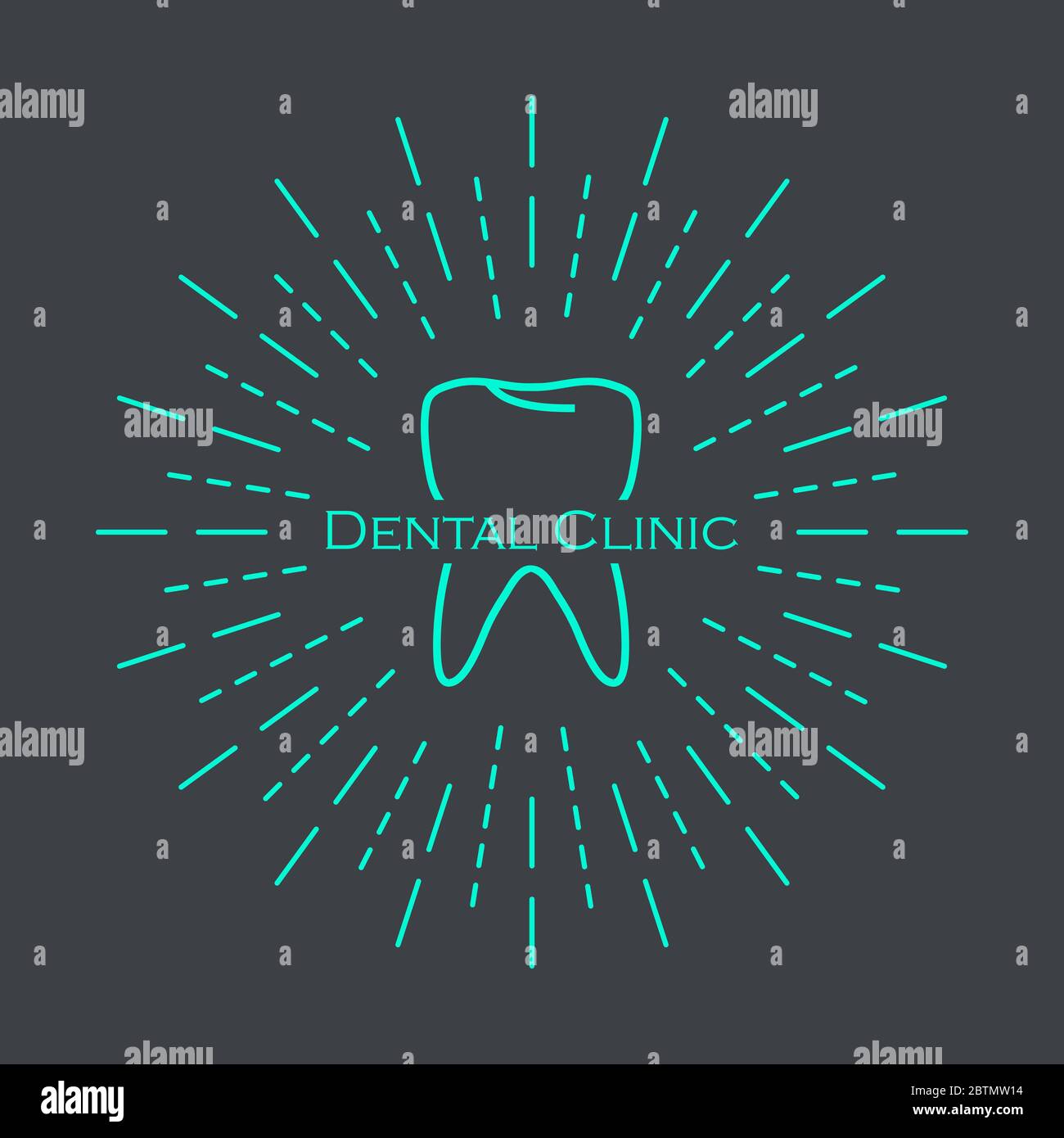 Dental Clinic icon, logo design flat style Stock Vector Image & Art - Alamy