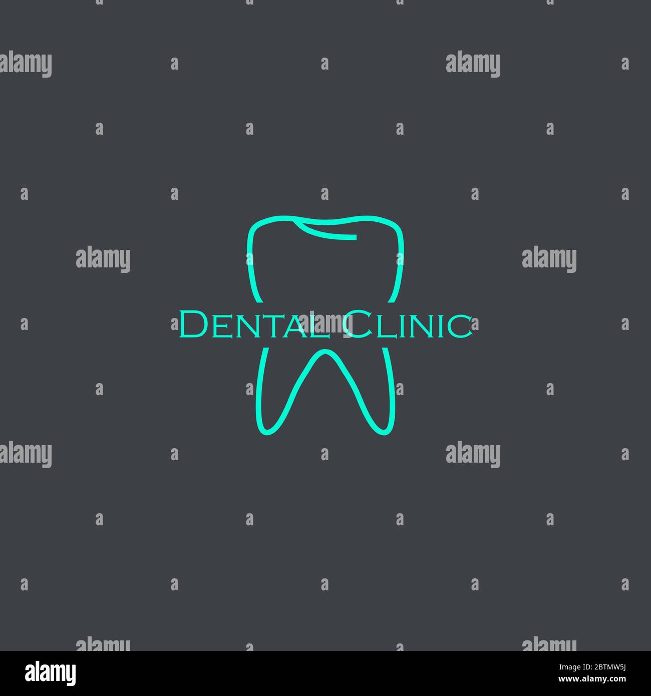 Dental Clinic icon, logo design flat style Stock Vector Image & Art - Alamy