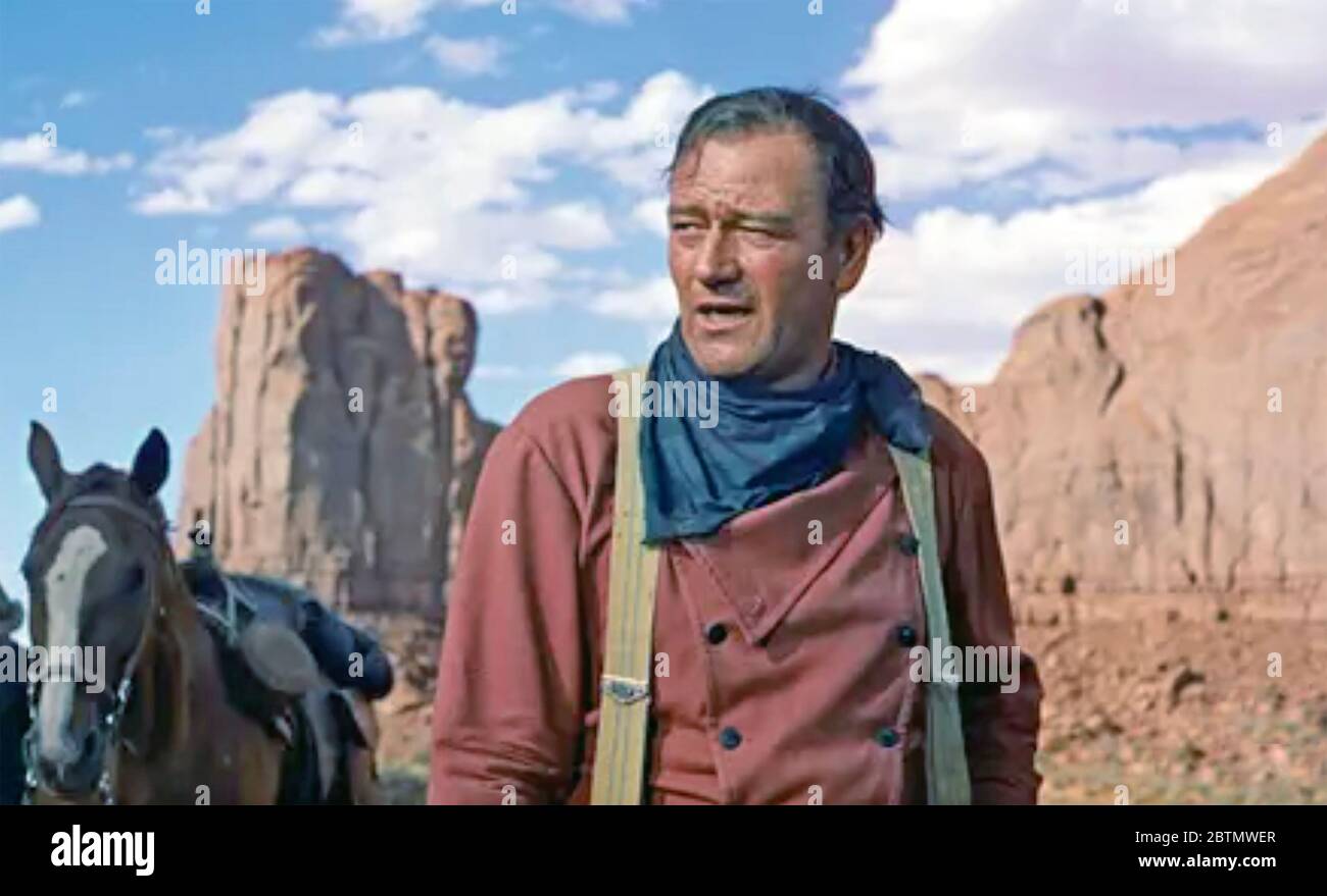 THE SEARCHERS 1956 Warner bros film with John Wayne Stock Photo