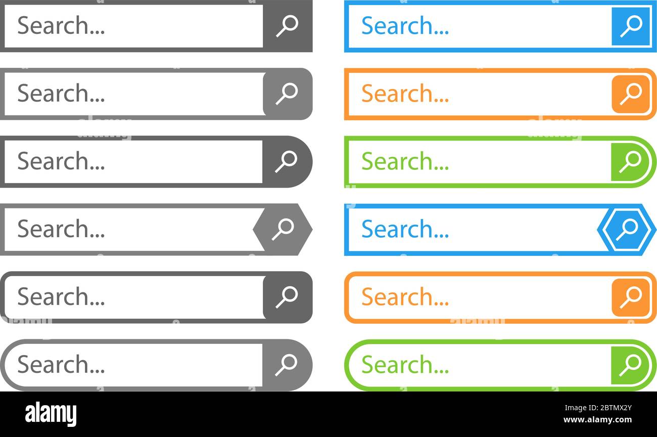 Search bar vector design element, flat style Stock Vector Image & Art ...