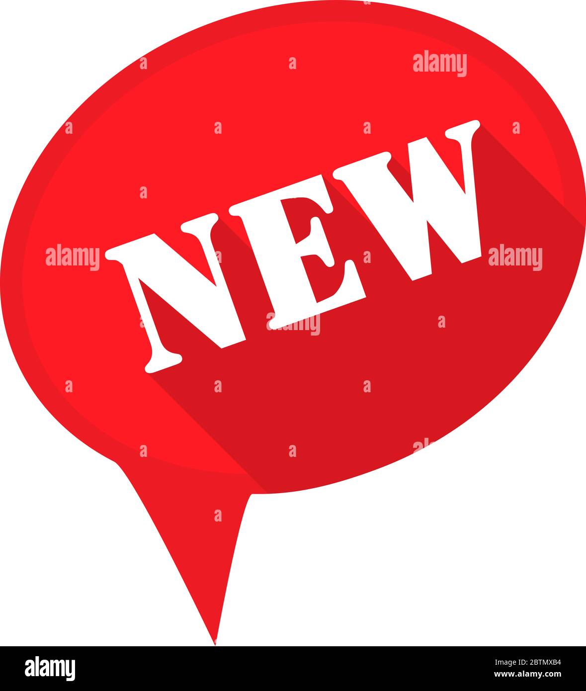 New Tag red color in flat style on isolated white background Stock ...