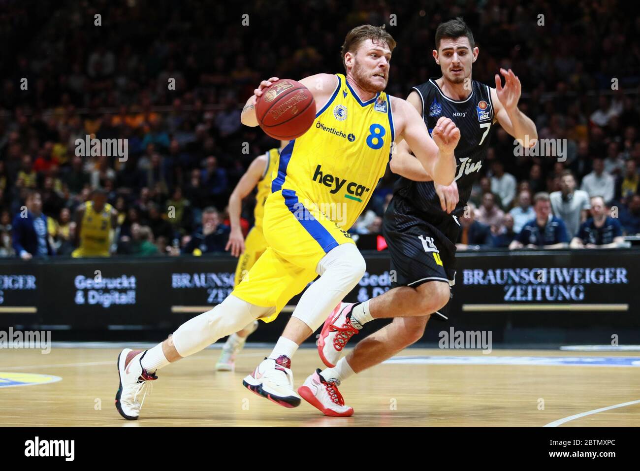 Braunschweig, Germany, December 27, 2019:Lucca Staiger of Basketball Braunschweig in action during the Basketball BBL Bundesliga game Stock Photo