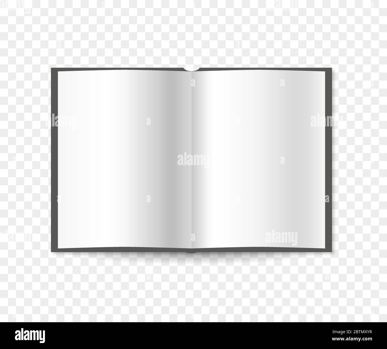 Vector blank open book spread on isolated background Stock Vector Image ...