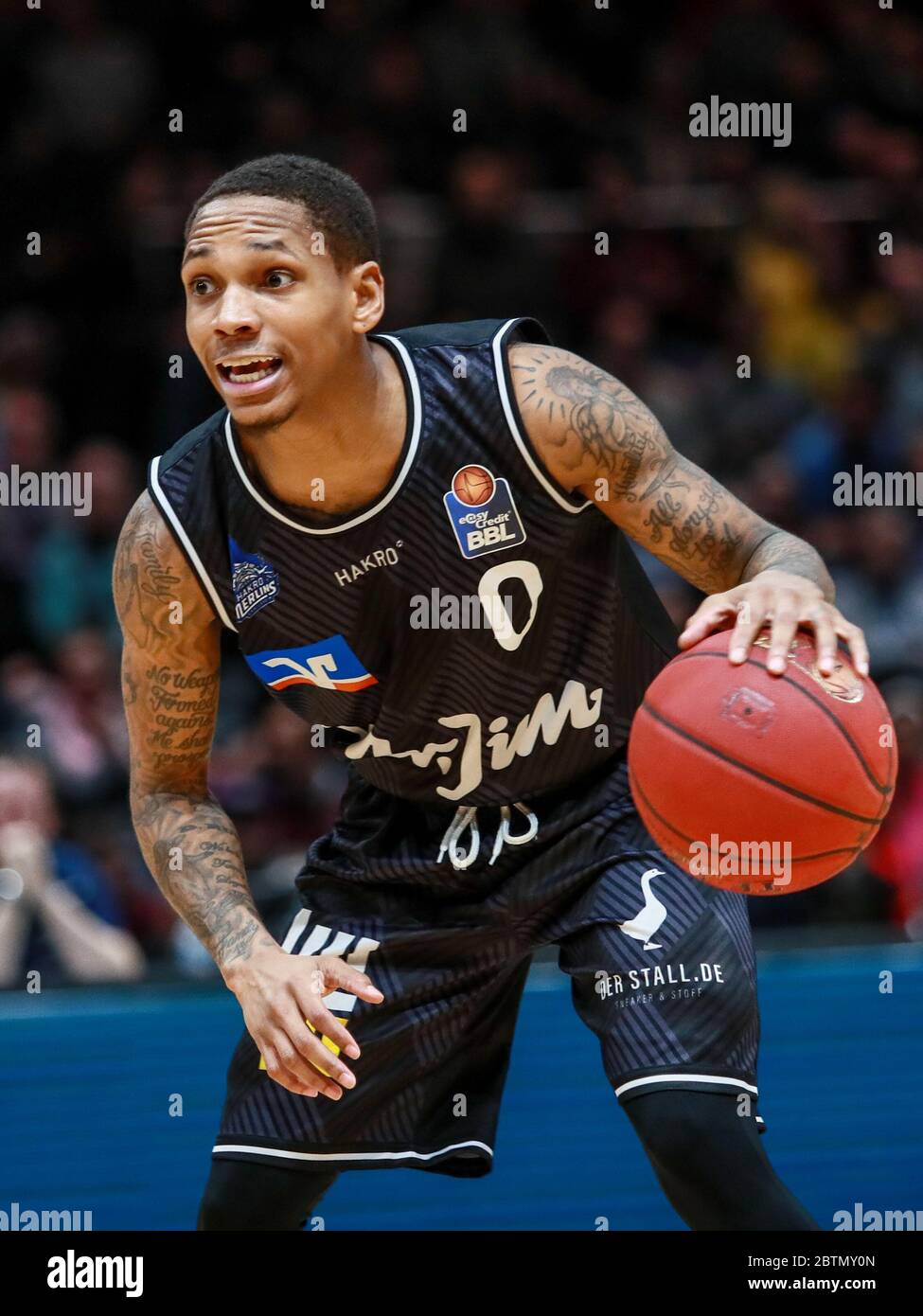 Braunschweig, Germany, December 27, 2019:basketball player DeWayne Russell in action during the Basketball BBL Bundesliga match Stock Photo