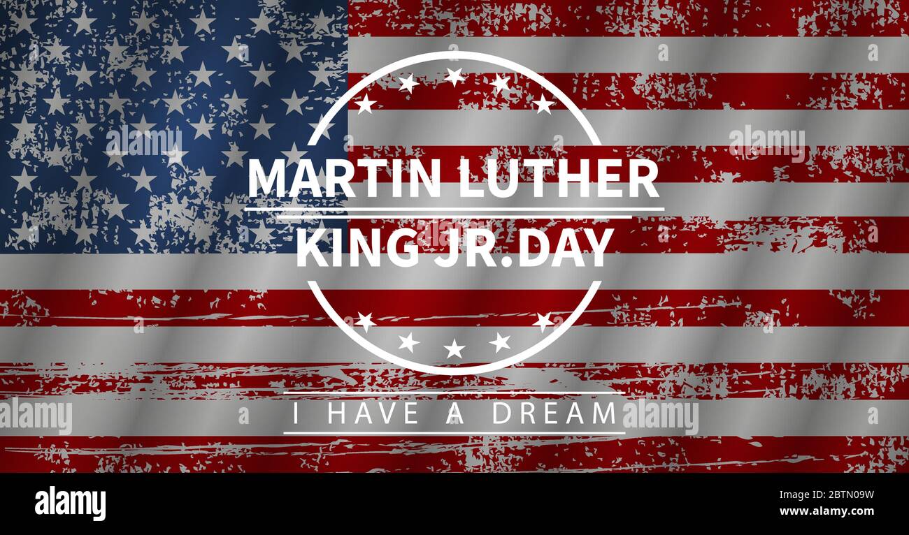 Martin Luther King Day, vector illustration stylish design Stock Vector