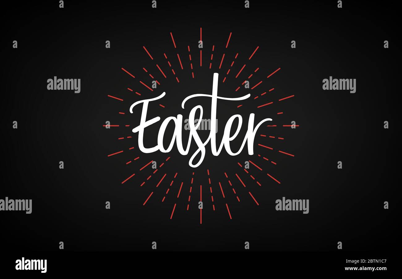 Easter day. Good friday. Celebration day. Happy Easter day. - vector Stock Vector