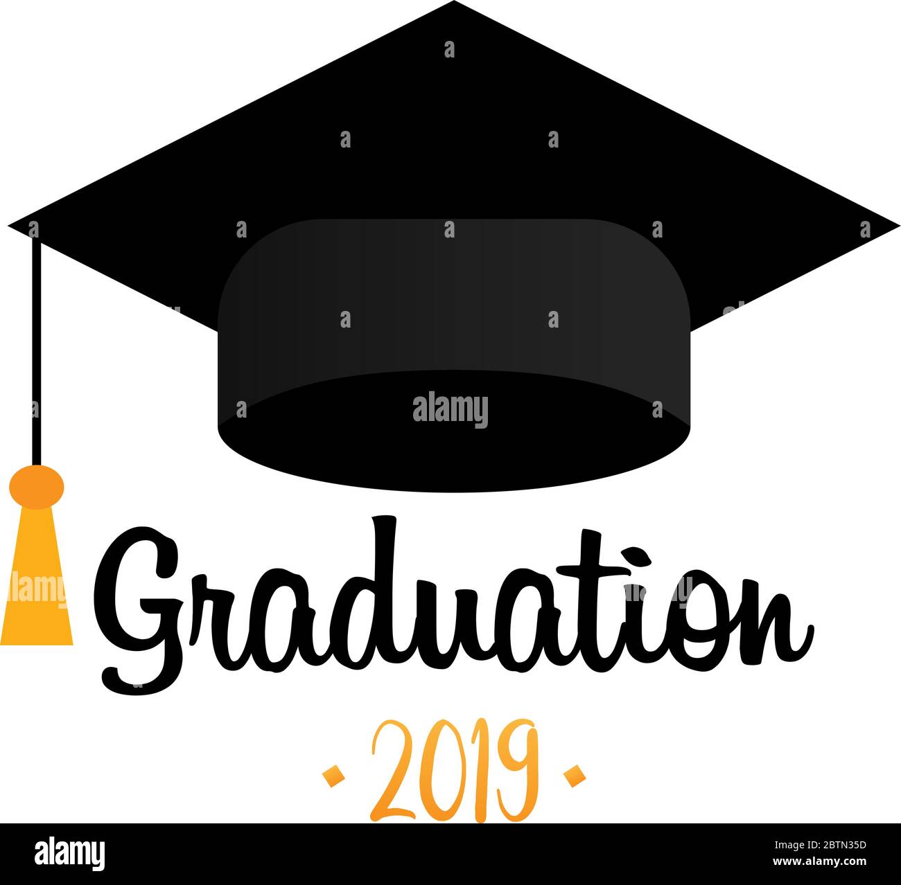 Graduation cap. Template Design Elements. Graduation Logo. Vector Stock Vector