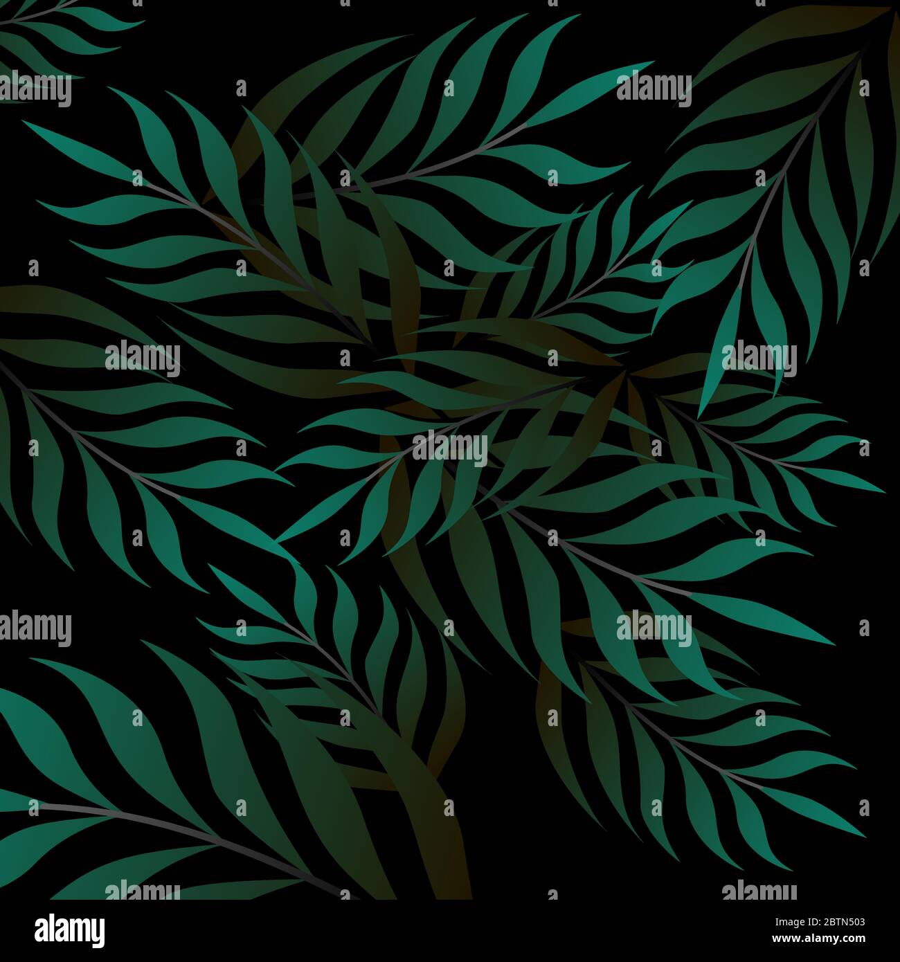 Tropical leaf background. Illustration green leaves wallpaper. Vector