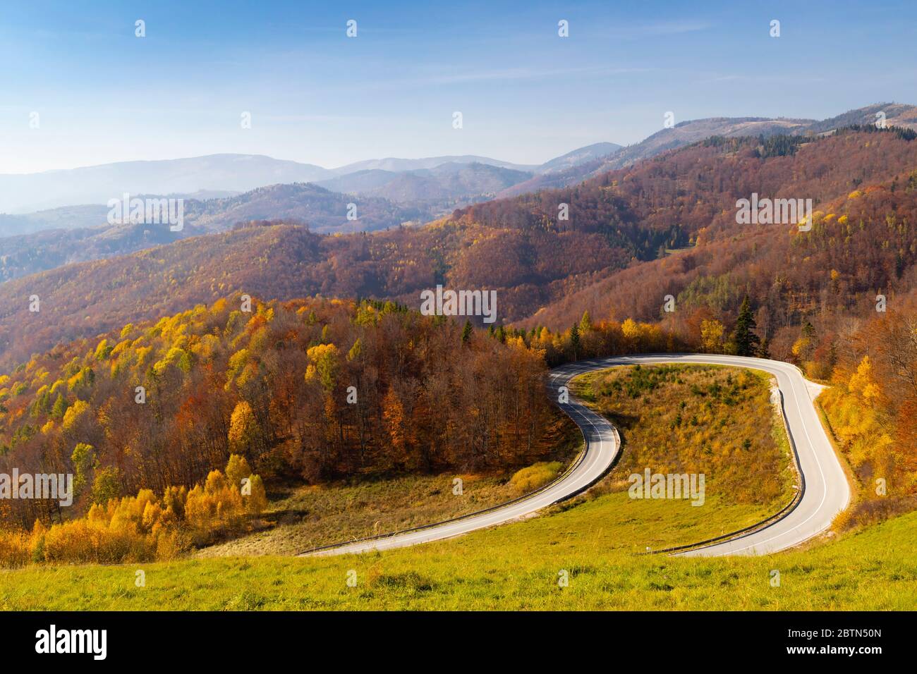 Slovakia Raj Road in National Park Slovensky Raj, Slovakia Stock Photo - Alamy