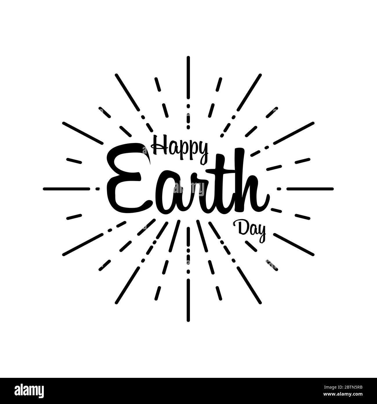 Happy earth day in handwriting style. Vector illustration Earth Day. 22 ...