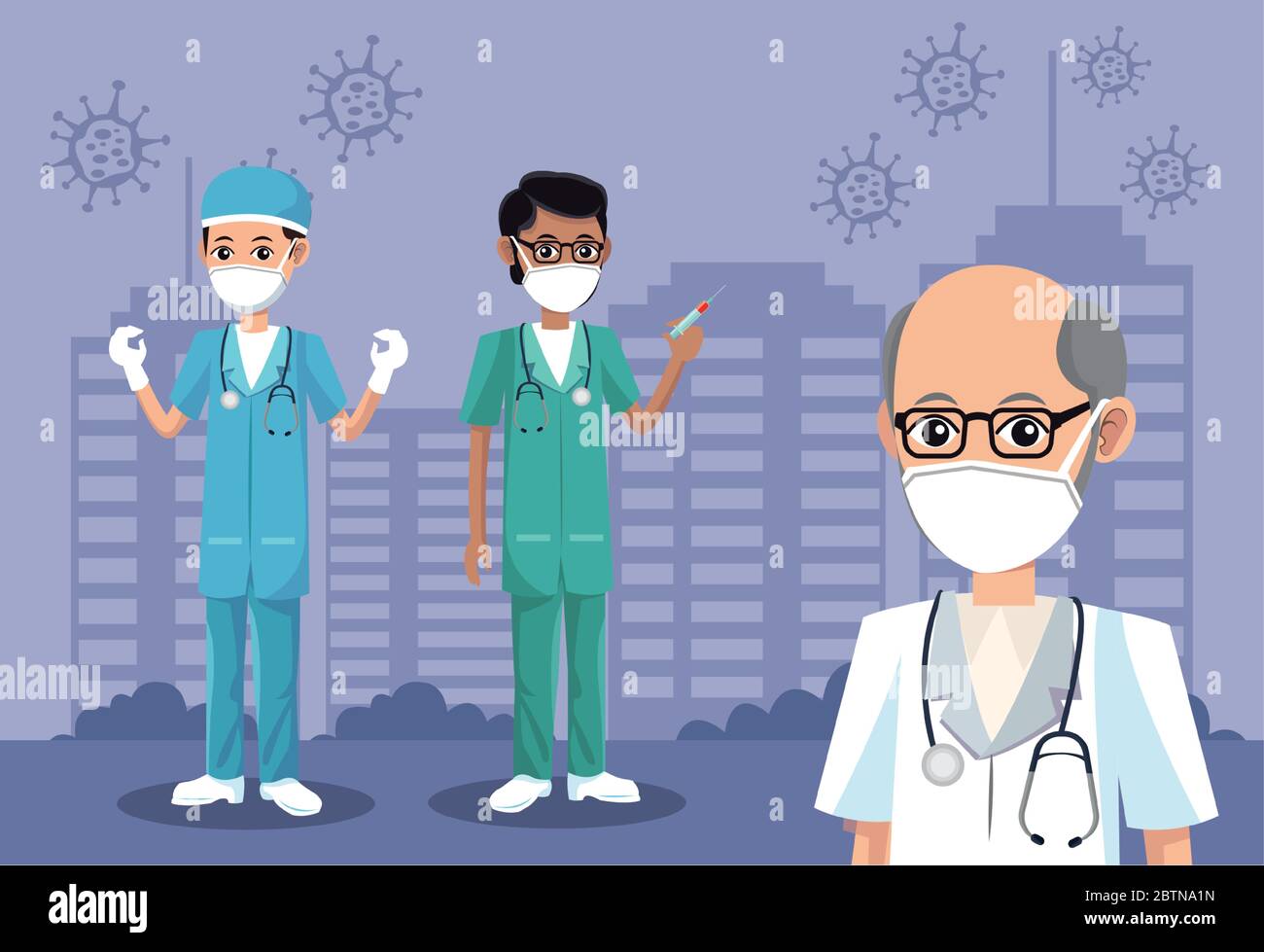 male doctors wearing medical masks Stock Vector Image & Art - Alamy