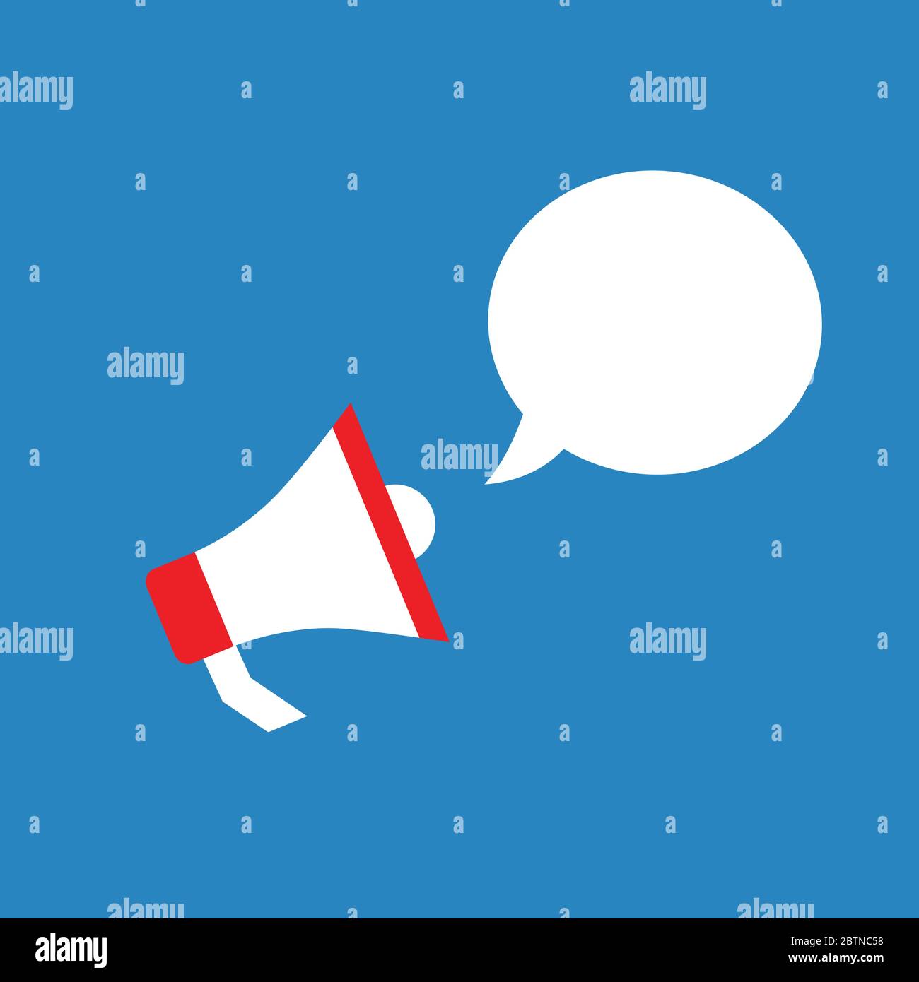 megaphone icon with bubble speech icon Stock Vector Image & Art - Alamy