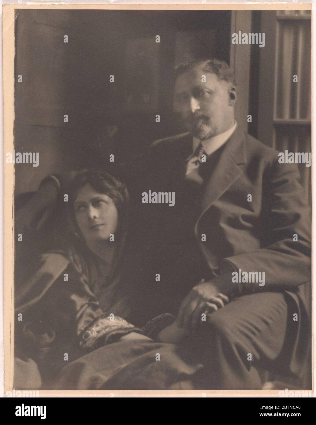Isadora Duncan and Paris Singer. Stock Photo
