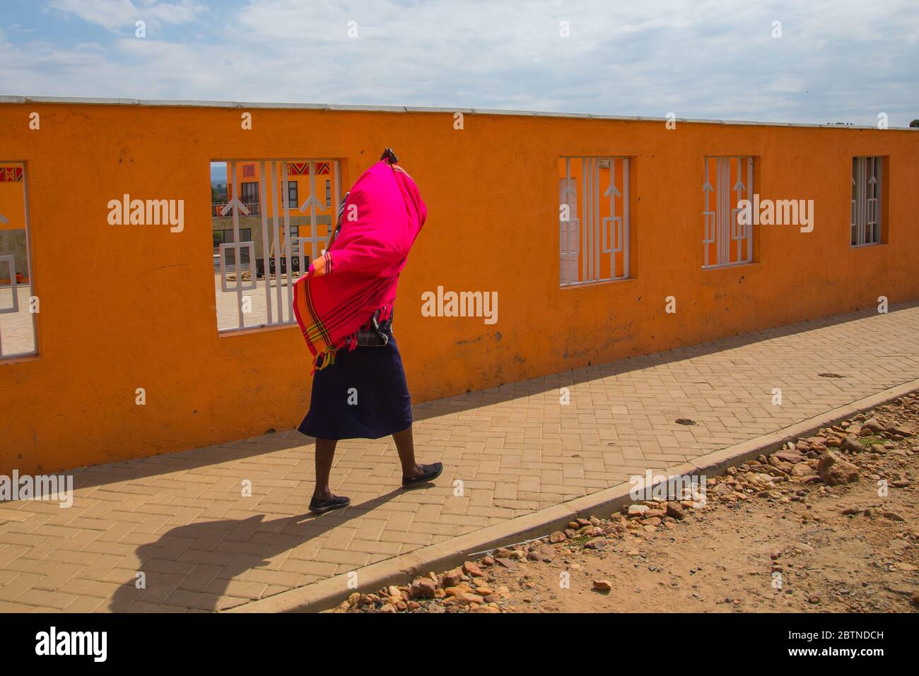 African village woman walking hi-res stock photography and images - Alamy