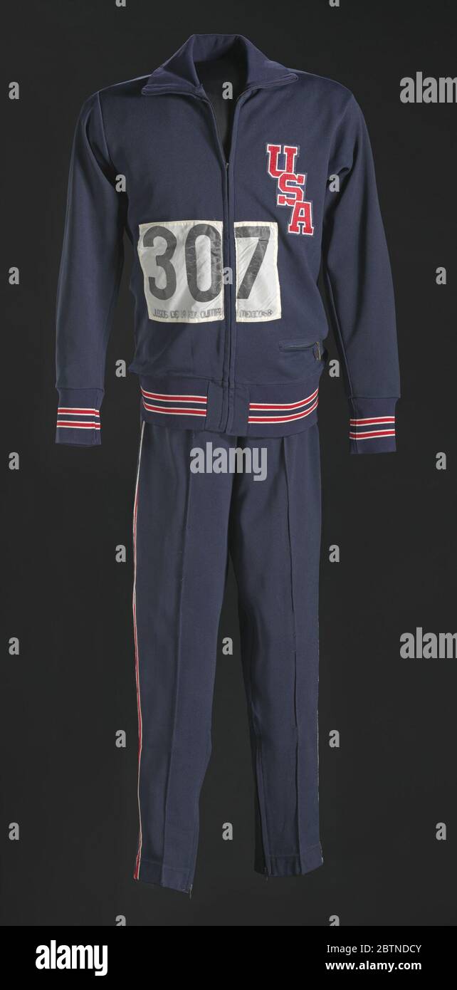 Team USA warmup suit worn by Tommie Smith at 1968 Olympics. Warmup