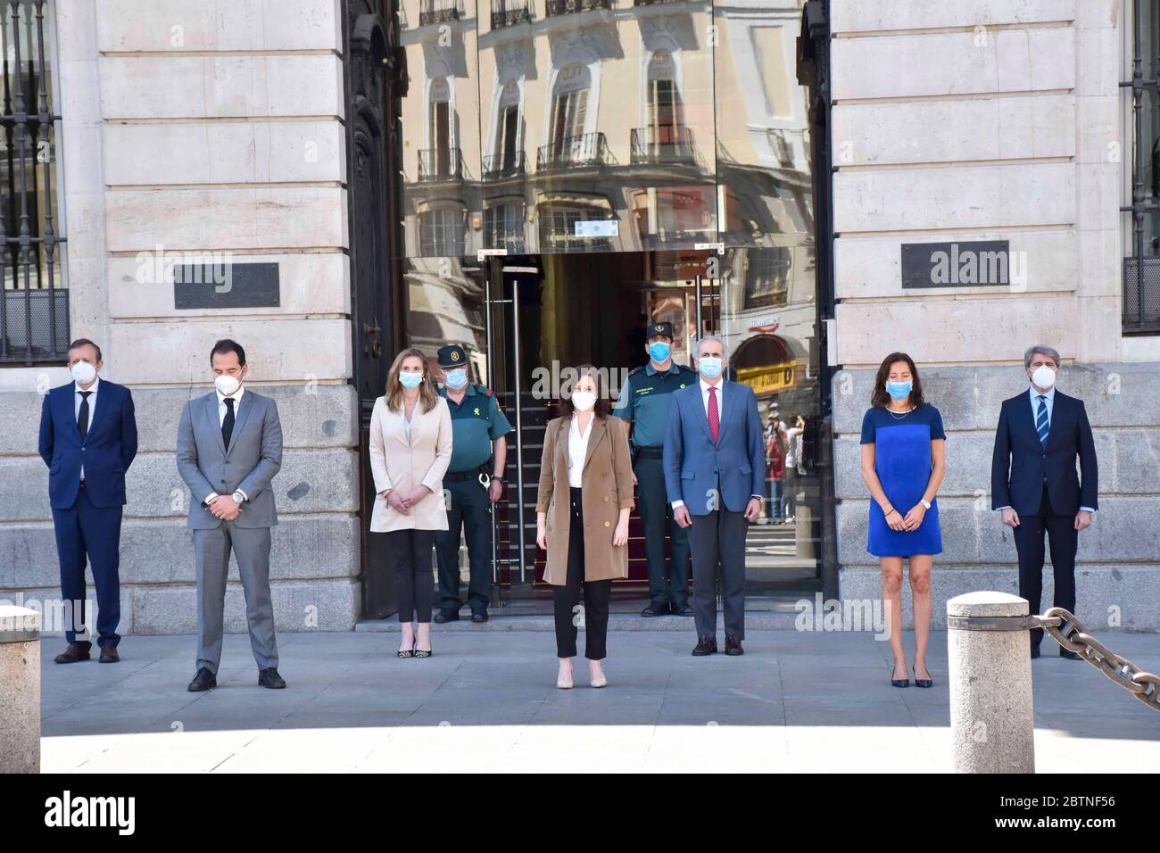 Madrid Spain 27th May 2020 The President Of The Community Of Madrid Isabel Diaz Ayuso And