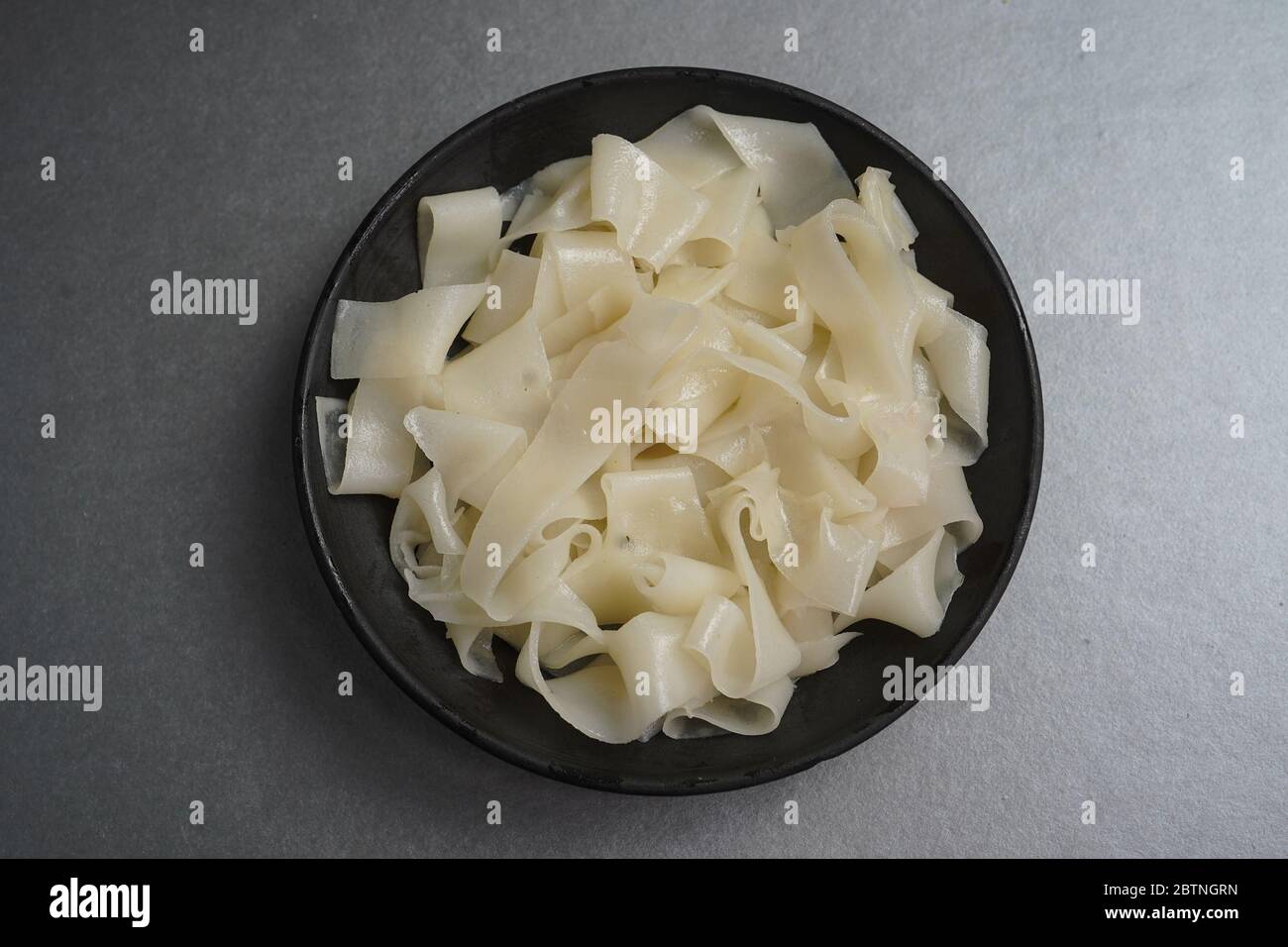 Homemade Flat Rice Noodles, top view Stock Photo Alamy