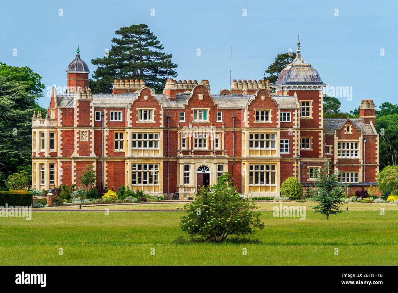 Babraham Hall at the Babraham Institute Cambridge a life sciences research institution on the Babraham Research Campus. Architect Philip Hardwick 1837 Stock Photo