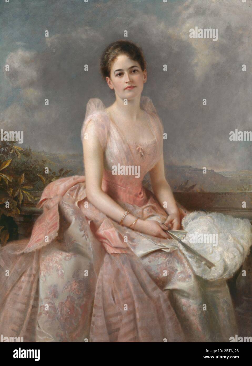 Juliette Gordon Low. Born Savannah, GeorgiaElegantly depicted by British artist Edward Hughes, Juliette Gordon Low radiates the luxury of elite American birth and marriage to a wealthy Englishman. Low’s satisfaction with her privileged lifestyle, however, soon faded. Stock Photo