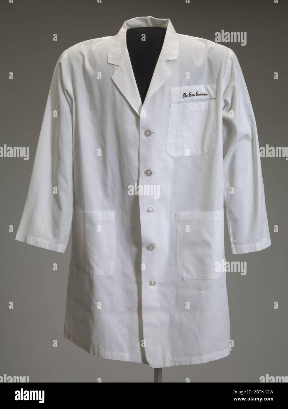 double breasted lab coat