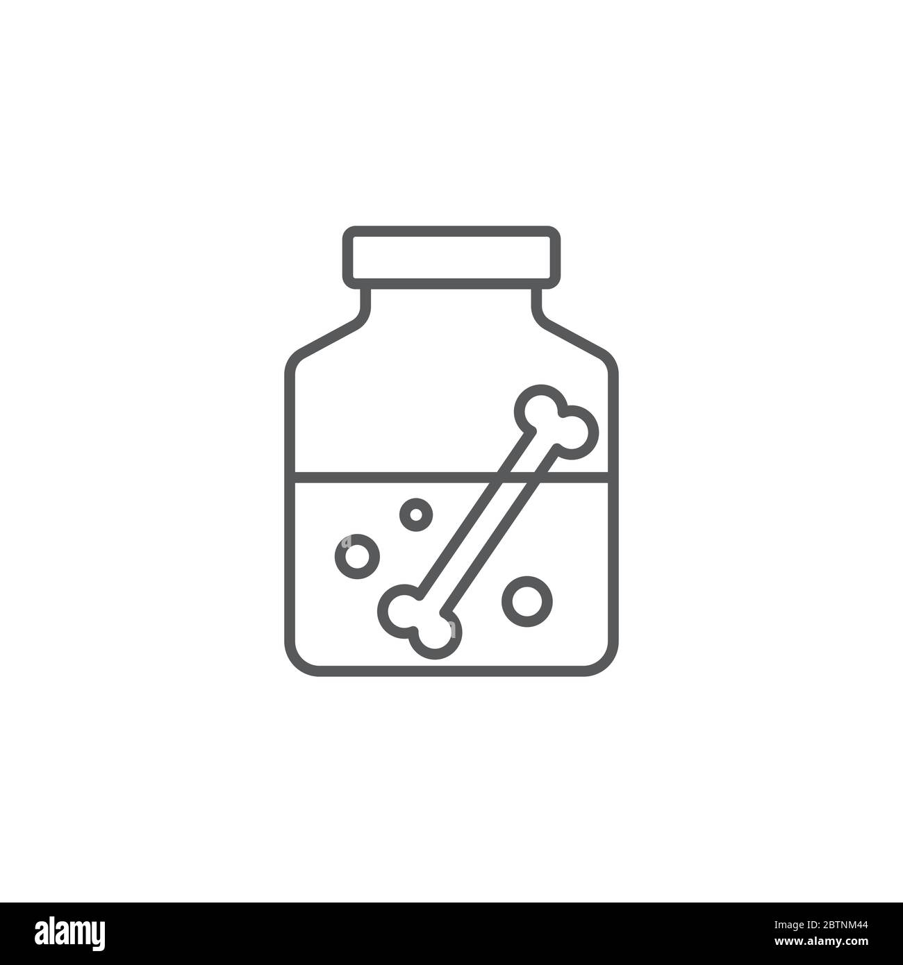 Poison bottle vector icon symbol isolated on white background Stock Vector